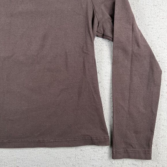Bryan Walker Brown Cotton Blend Long‎ Sleeve Round Neck Pullover Shirt Women’s L - Picture 4 of 16